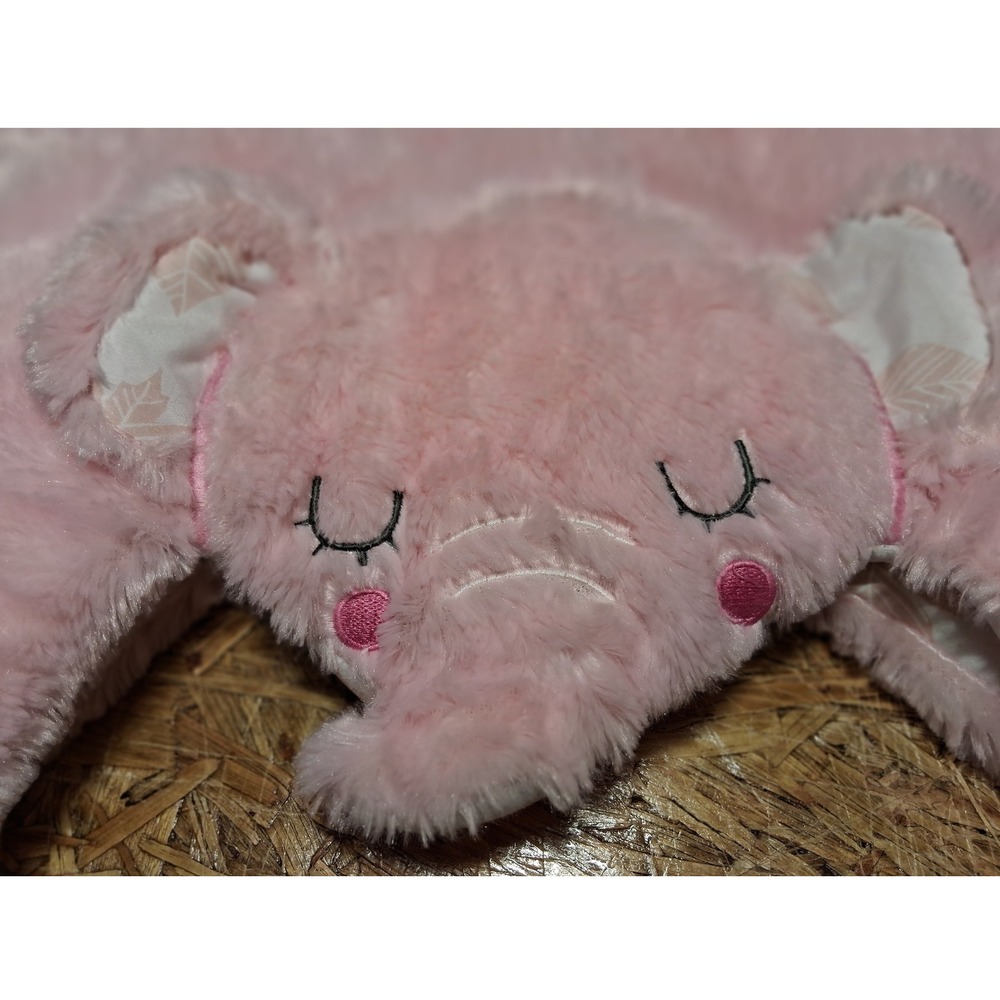 Always Loved by Rene Rofe Pink Elephant Plush Baby Security Blanket AFP443G01